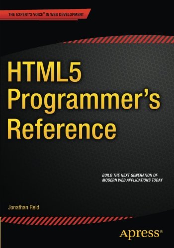 Html5 Programmers Reference 1st Edition Jonathan Reid