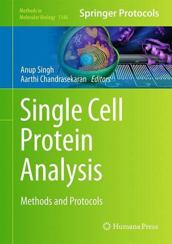 Single Cell Protein Analysis Methods And Protocols Anup K Singh