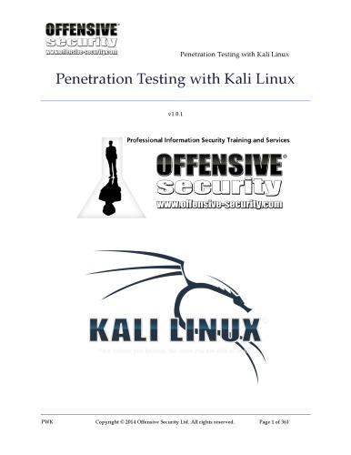 Penetration Testing With Kali Linux V101 Offensive Security