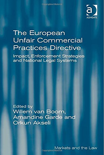 The European Unfair Commercial Practices Directive Impact Enforcement Strategies And National Legal Systems Willem Van Boom
