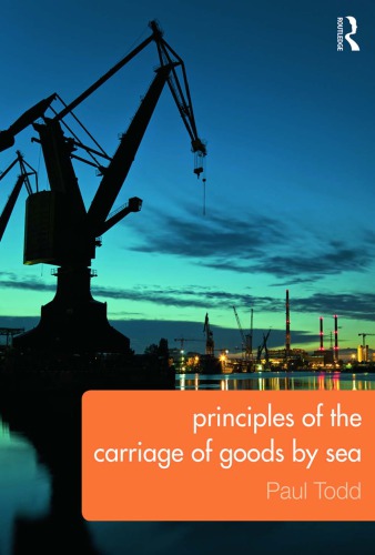 Principles Of The Carriage Of Goods By Sea Paul Todd