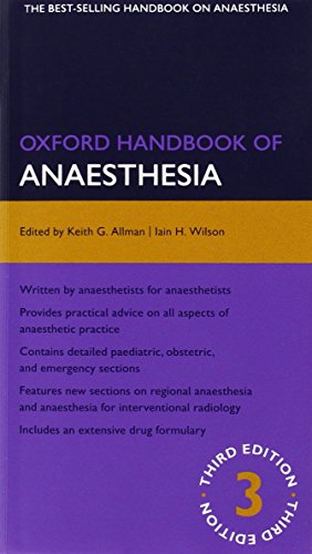 Oxford Handbook Of Anaesthesia 3rd Edition Keith Allman Iain Wilson Eds