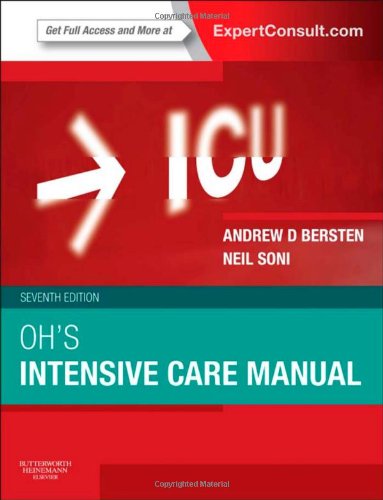 Ohs Intensive Care Manual 7th Edition Andrew D Bersten Neil Soni