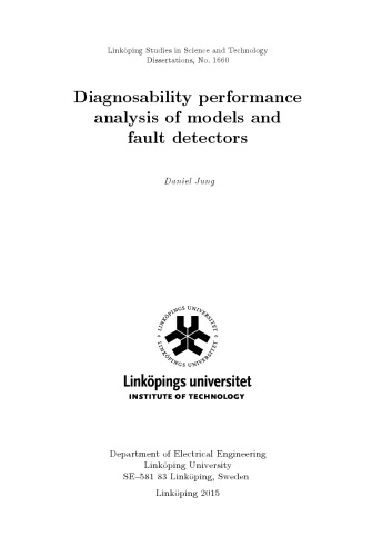 Diagnosability Performance Analysis Of Models And Fault Detectors Jung