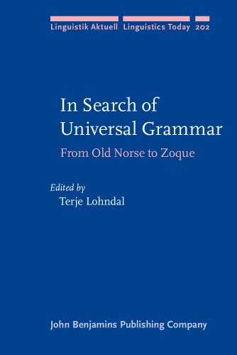 In Search Of Universal Grammar From Old Norse To Zoque Terje Lohndal Ed