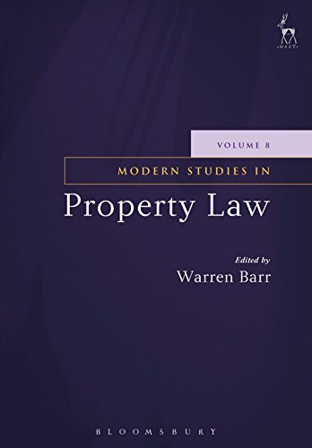Modern Studies In Property Law 8 Warren Barr Ed