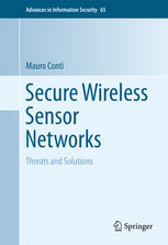 Secure Wireless Sensor Networks Threats And Solutions 1st Edition Mauro Conti Auth