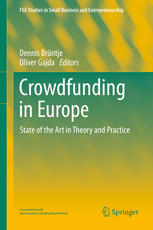 Crowdfunding In Europe State Of The Art In Theory And Practice 1st Edition Dennis Brntje