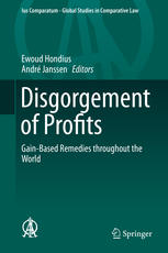 Disgorgement Of Profits Gainbased Remedies Throughout The World 1st Edition Ewoud Hondius