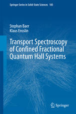 Transport Spectroscopy Of Confined Fractional Quantum Hall Systems 1st Edition Stephan Baer