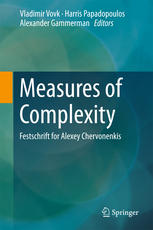 Measures Of Complexity Festschrift For Alexey Chervonenkis 1st Edition Vladimir Vovk