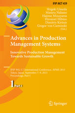Advances In Production Management Systems Innovative Production Management Towards Sustainable Growth Ifip Wg 57 International Conference Apms 2015 Tokyo Japan September 79 2015 Proceedings Part I 1st Edition Shigeki Umeda