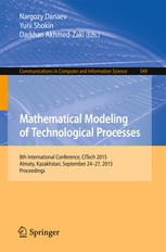 Mathematical Modeling Of Technological Processes 8th International Conference Citech 2015 Almaty Kazakhstan September 2427 2015 Proceedings 1st Edition Nargozy Danaev