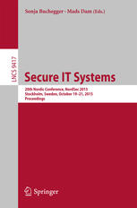 Secure It Systems 20th Nordic Conference Nordsec 2015 Stockholm Sweden October 1921 2015 Proceedings 1st Edition Sonja Buchegger