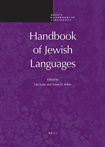 Handbook Of Jewish Languages Lily Kahn Aaron D Rubin Eds