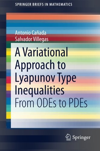 A Variational Approach To Lyapunov Type Inequalities From Odes To Pdes 1st Edition Antonio Caada