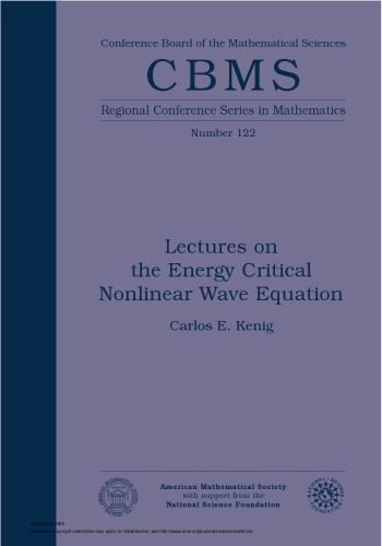 Lectures On The Energy Critical Nonlinear Wave Equation Carlos E Kenig