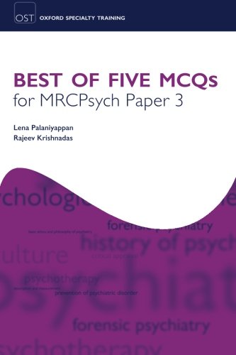 Best Of Five Mcqs For Mrcpsych Paper 3 1st Edition Lena Palaniyappan