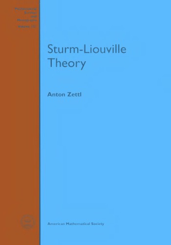 Sturmliouville Theory Zettl A