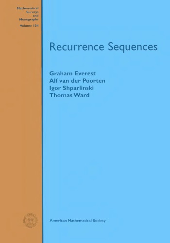 Recurrence Sequences Everest G Et Al