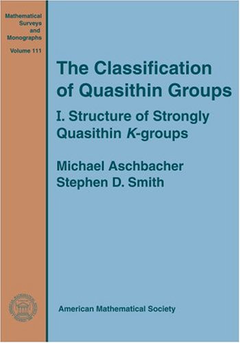 The Classification Of Quasithin Groups I Michael Aschbacher