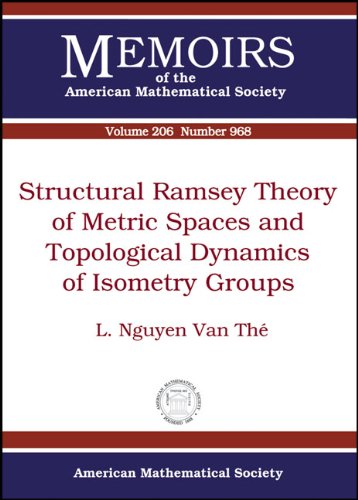Structural Ramsey Theory Of Metric Spaces And Topological Dynamics Of Isometry Groups Nguyen Van The L