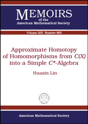 Approximate Homotopy Of Homomorphisms From Cx Into A Simple Cstaralgebra Huaxin Lin