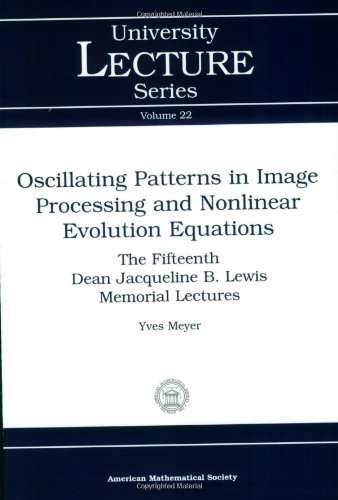 Oscillating Patterns In Image Processing And Nonlinear Evolution Equations Yves Meyer