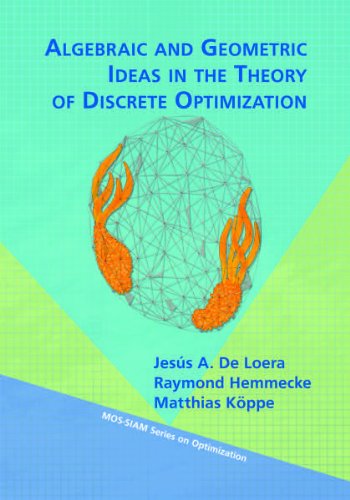 Algebraic And Geometric Ideas In The Theory Of Discrete Optimization Jess De Loera