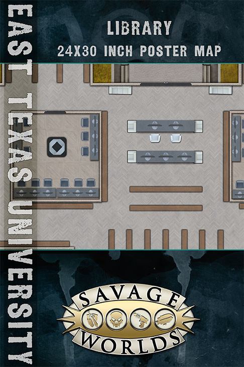 Savage Worlds East Texas University Maps Library Pinnacle Entertainment