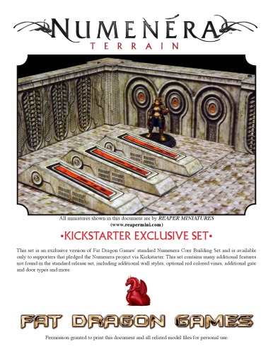 Numenera Terrain Kickstarter Exclusive Set Fat Dragon Games