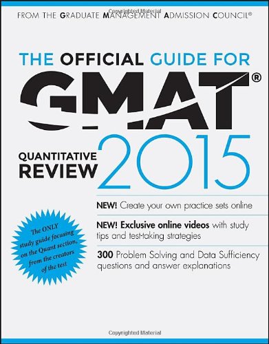 The Official Guide For Gmat Quantitative Review 2015 3rd Edition Gmac