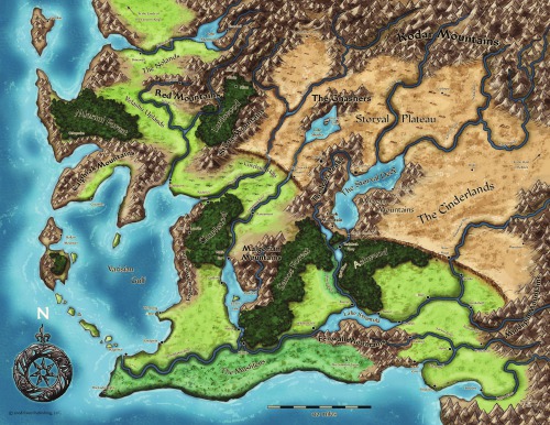 Pathfinder Chronicles Curse Of The Crimson Throne Map Of Varisia Paizo Inc