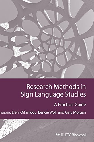 Research Methods In Sign Language Studies A Practical Guide 1st Edition Eleni Orfanidou
