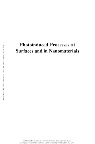 Photoinduced Processes At Surfaces And In Nanomaterials Kilin