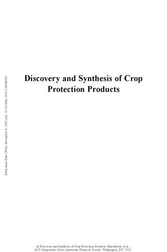 Discovery And Synthesis Of Crop Protection Products Maienfisch