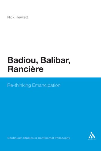 Badiou Balibar Ranciere Rethinking Emancipation Reprint Badiou