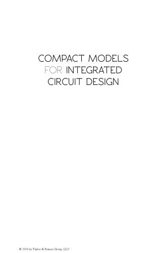 Compact Models For Integrated Circuit Design Conventional Transistors And Beyond Saha