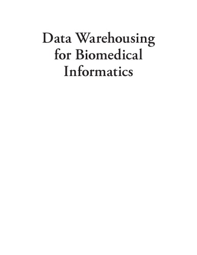 Data Warehousing For Biomedical Informatics Verne Jules