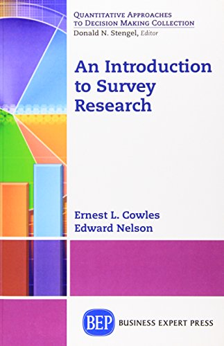 An Introduction To Survey Research First Edition Cowles Ernest L Nelson