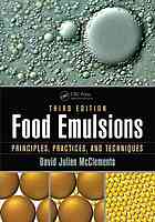 Food Emulsions Principles Practices And Techniques Third Edition Mcclements