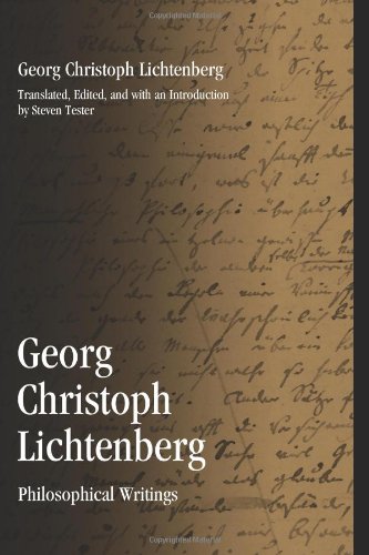 Georg Christoph Lichtenberg Philosophical Writings Lichtenberg