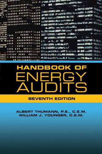 Handbook Of Energy Audits 7th Ed Younger William J Thumann