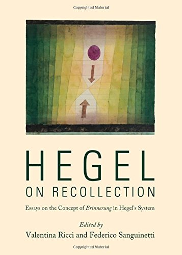Hegel On Recollection Essays On The Concept Of Erinnerung In Hegels System Valentina Ricci Editor