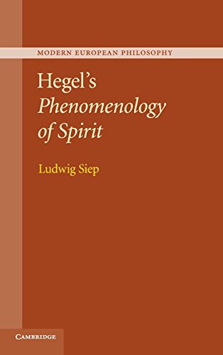 Hegels Phenomenology Of Spirit Ludwig Siep