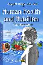 Human Health And Nutrition New Research Ostojic Sergej M