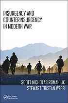 Insurgency And Counterinsurgency In Modern War Romaniuk Scott Nicholas Webb