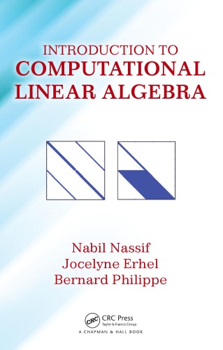 Introduction To Computational Linear Algebra Erhel Jocelyne Nassif
