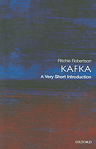 Kafka A Very Short Introduction Ritchie Robertson