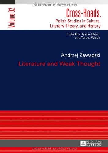 Literature And Weak Thought 1st New Edition Vattimo Gianni Zawadzki